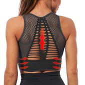 Γυναικείο αναπνεύσιμο ενεργό σουτιέν Αθλητικό σουτιέν Sexy Mesh Sports Top Push Up Gym Fitness Εσώρουχα Γυναικείο σουτιέν γιόγκα για τρέξιμο χωρίς ραφές