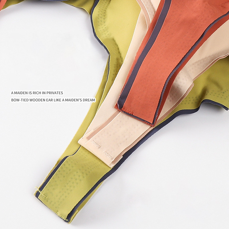 Naiste rinnahoidja silikoonrinnahoidjad, traadita rinnahoidja, naiste tänavakandmine, varrukateta, õmblusteta jooga spordirinnahoidja Kärbitud hingav mittejäljeline rinnahoidja