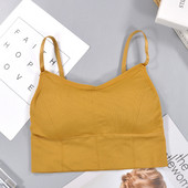 SVOKOR Sutien fără cusături tip U, fără spate, din bumbac, sustien de fitness fără fir Sutien Lenjerie de corp Sutien sexy pentru femei Bralette Lenjerie căptușită