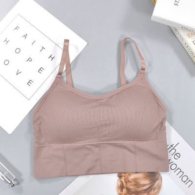 SVOKOR Sutien fără cusături tip U, fără spate, din bumbac, sustien de fitness fără fir Sutien Lenjerie de corp Sutien sexy pentru femei Bralette Lenjerie căptușită