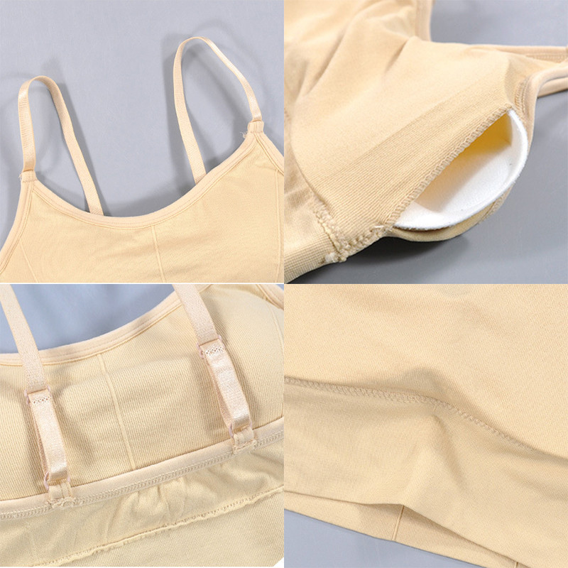 SVOKOR Sutien fără cusături tip U, fără spate, din bumbac, sustien de fitness fără fir Sutien Lenjerie de corp Sutien sexy pentru femei Bralette Lenjerie căptușită