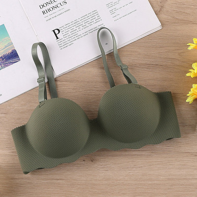 Σέξι γυναικεία σουτιέν Push Up Brassiere εσώρουχα χωρίς ραφές Συμπαγή ασύρματα εσώρουχα Ολόσωμα συλλέγονται μετατρέψιμες τιράντες Bralette