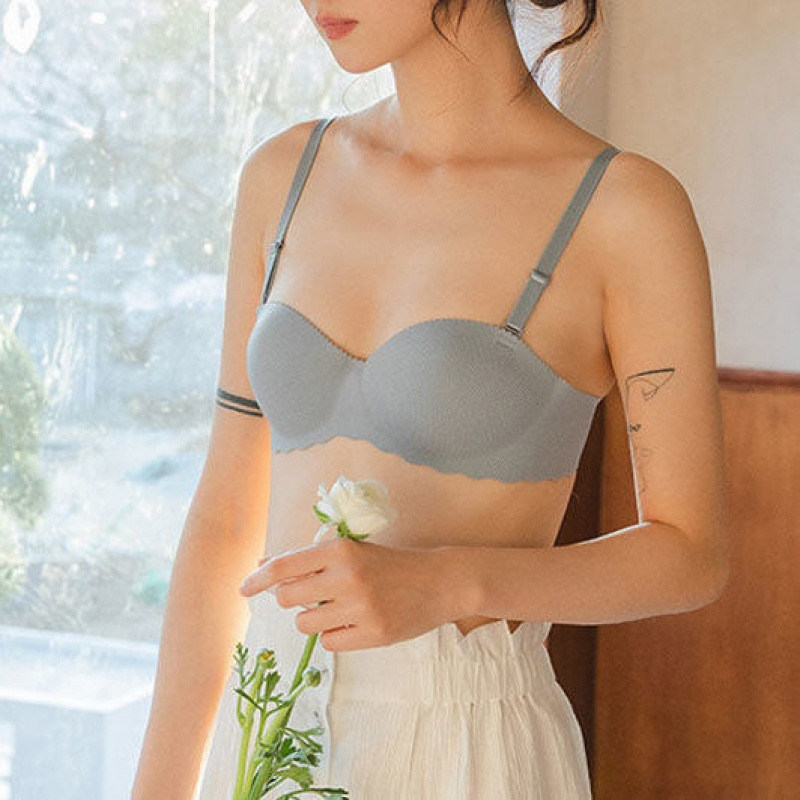 Σέξι γυναικεία σουτιέν Push Up Brassiere εσώρουχα χωρίς ραφές Συμπαγή ασύρματα εσώρουχα Ολόσωμα συλλέγονται μετατρέψιμες τιράντες Bralette