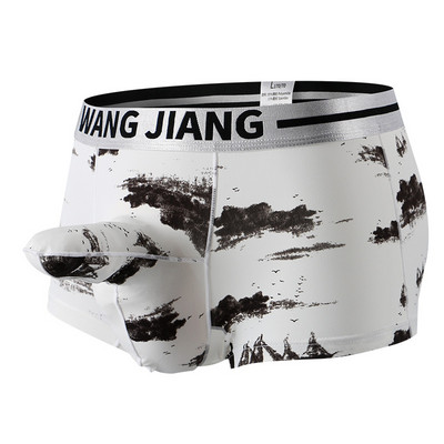 Elevandi meeste jääsiidist aluspesu Wang Jiang meeste bokserid õhukesed seksikad aluspüksid punnis kott ujumispüksid bokserid aluspüksid