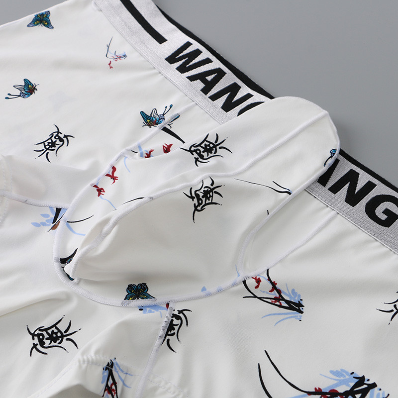 Elevandi meeste jääsiidist aluspesu Wang Jiang meeste bokserid õhukesed seksikad aluspüksid punnis kott ujumispüksid bokserid aluspüksid