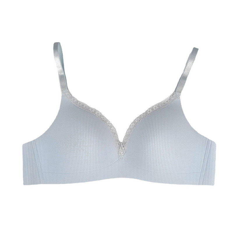 2022 Γυναικείο σέξι σουτιέν χωρίς ραφές, ένα εσώρουχο, μικρό στήθος, χωρίς ατσάλινο δαχτυλίδι, σέξι δαντελένιο σουτιέν Καραμέλα χρώματος Sutian Canyon