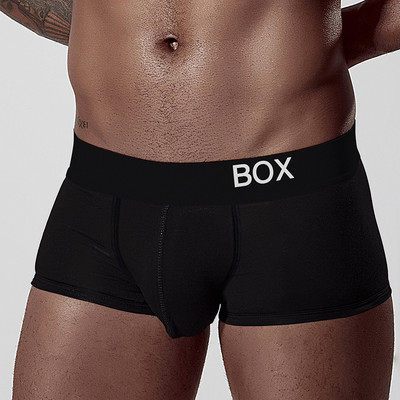 ORLVS Boxeri sexi pentru bărbați Lenjerie de corp pentru bărbați Boxer pentru bărbați Pantaloni scurți confortabili, moi, pentru bărbați, Boxeri Cuecas Masculinas OR212