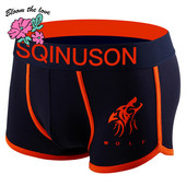 Bloom the love New Man Boxer Ανδρικά Εσώρουχα Ανδρικά Βαμβακερά Cuecas Masculina Calzoncillo Boxers Wolf Αρσενικό Μπόξερ Σορτς Μέγεθος M-3XL 0809
