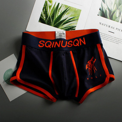 Bloom the love New Man Boxer Ανδρικά Εσώρουχα Ανδρικά Βαμβακερά Cuecas Masculina Calzoncillo Boxers Wolf Αρσενικό Μπόξερ Σορτς Μέγεθος M-3XL 0809