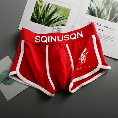 Bloom the love New Man Boxer Ανδρικά Εσώρουχα Ανδρικά Βαμβακερά Cuecas Masculina Calzoncillo Boxers Wolf Αρσενικό Μπόξερ Σορτς Μέγεθος M-3XL 0809