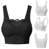 Sutien sport pentru femei Push Up Sutien din dantelă fără sudură Top cu capac din dantelă în față Sutien sport alb negru lenjerie bralette Sutiene sexy #YJ