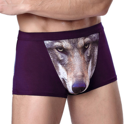 ANDERSON TALISCA Επώνυμη τυπωμένη μάρκα Wolf&Eagle New Mens Boxers Ανδρικά εσώρουχα Boxer Ropa Interio Man Πέος Cueca Masculina Μέγεθος L-4XL