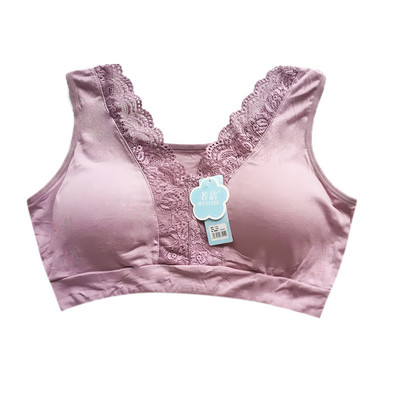 Γυναικεία δαντελένια σουτιέν Μεγάλου μεγέθους χωρίς ραφή Γυναικεία εσώρουχα με επένδυση από σύρμα Άνετη μπλούζα μπραλέτ