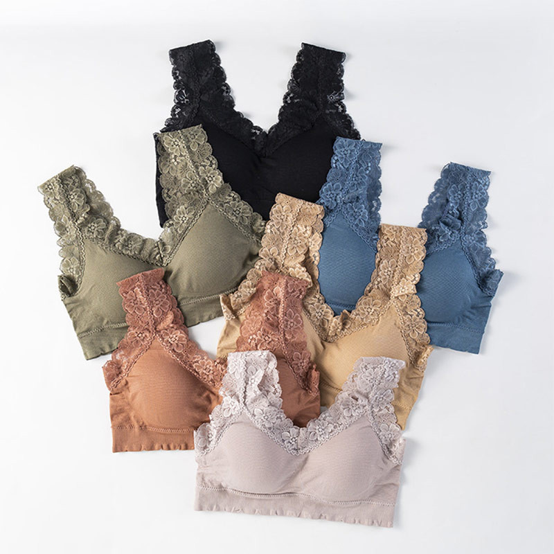 Sutiene pentru femei, sexy, de marime mare, din dantelă, lenjerie de somn, lenjerie, respirabilă, fără sudură, sutien push-up, sutien sport fără sârmă