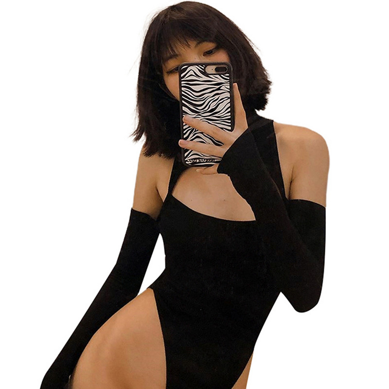 Body sexy cu scobitură pentru femei, cu mânecă lungă, cu umăr rece, solid, slim, subțire, pentru petrecere, la modă, vintage, salopete de stradă