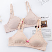 Ασύρματο σέξι push up σουτιέν χρώμα δέρματος Βαμβακερό λεπτό σουτιέν για γυναίκες Άνετο μαλακό σουτιέν εσωρούχων συν μέγεθος 38 40 42 44 π.Χ.