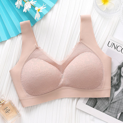 Seksikas Tai lateksist naiste rinnahoidja aluspesu hingav V-kaelusega Gather Seamless Girl Bralette Wireless Push Up rinnahoidja naiste pesu