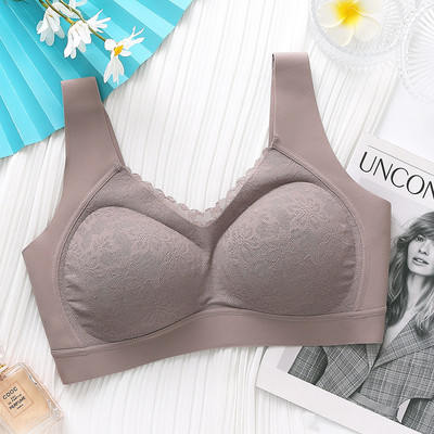 Seksikas Tai lateksist naiste rinnahoidja aluspesu hingav V-kaelusega Gather Seamless Girl Bralette Wireless Push Up rinnahoidja naiste pesu