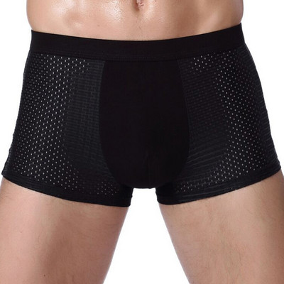 1tk Bamboo Fiber Meeste Boxer seksikas aluspesu 2022 meeste aluspüksid pluss suurus XXXXL suured lühikesed püksid hingav lühike meeste aluspesu