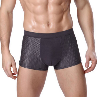 1tk Bamboo Fiber Meeste Boxer seksikas aluspesu 2022 meeste aluspüksid pluss suurus XXXXL suured lühikesed püksid hingav lühike meeste aluspesu