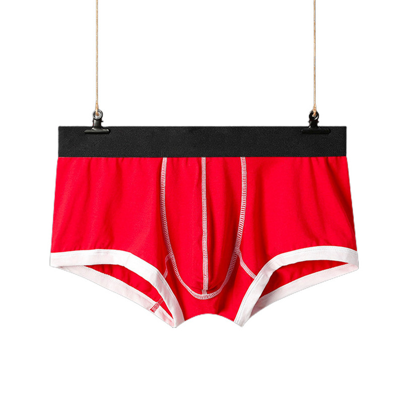 Muške bokserice za dječake Seksi donje rublje Gaćice Pamučne prozračne torbice Gaćice Donje rublje Donje rublje Niske kućne kratke hlače Slip Homme