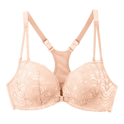 Sutiene pentru femei cu cataramă în față sutien nou din dantelă sutien fără cusături sexy fără sârmă sutien frumos fără sudură la spate