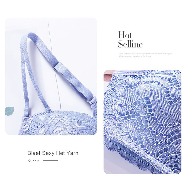 Sutiene pentru femei cu cataramă în față sutien nou din dantelă sutien fără cusături sexy fără sârmă sutien frumos fără sudură la spate