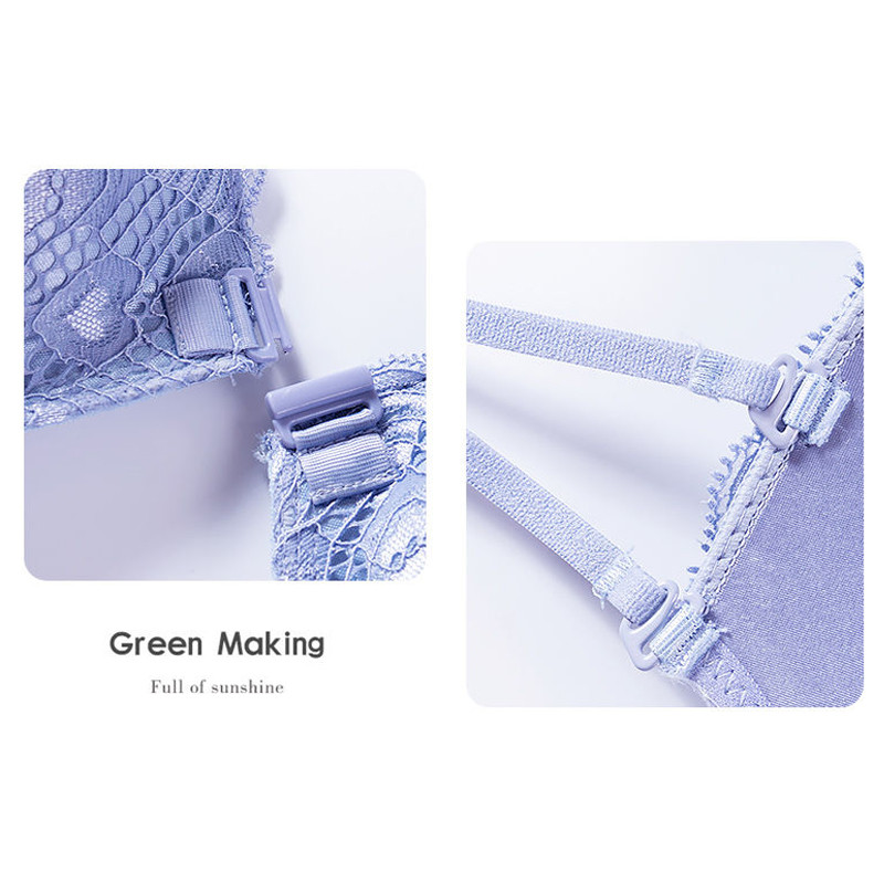 Sutiene pentru femei cu cataramă în față sutien nou din dantelă sutien fără cusături sexy fără sârmă sutien frumos fără sudură la spate