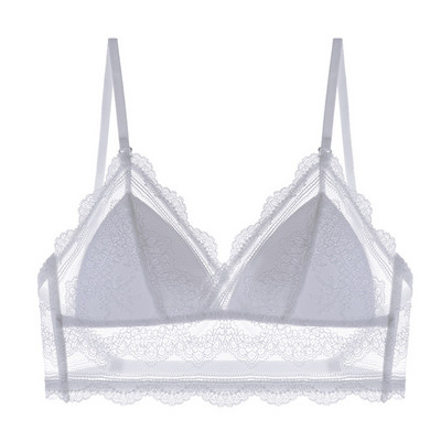 Corset Sexy din Dantela BH Lenjerie Tank Top Sutien Invizibil Bralette Lenjerie moale fără sudură Femei Sutiene de nuntă fără spate cu spate jos