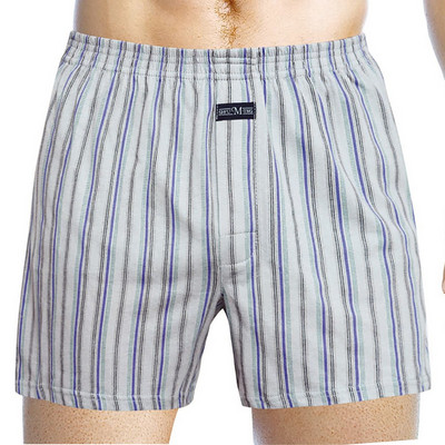 Boxer Shorts Ανδρικά Sleep Bottoms Casual Loose καρό φαρδιά πόδι βαμβακερά Boxershorts Ανδρικά σορτς Home intimate εσώρουχα Σώβρακο
