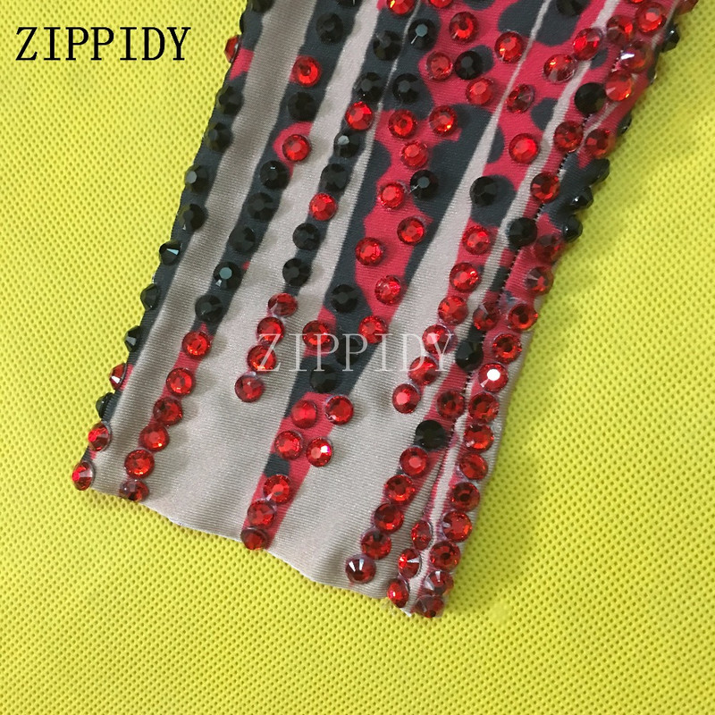 Säravmust-punased rhinestones seksikas body Full Stones ühes tükis laulja tantsukostüüm ööklubi balliõhtu sünnipäeva tähistamine trikood