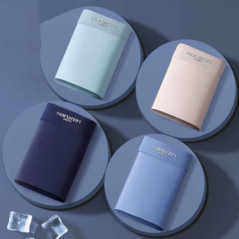 8/buc/lot pantaloni scurți boxer pentru bărbați, respirabili, confortabili, lenjerie de corp pentru bărbați, talie mijlocie, antibacterian, mătase de gheață, chiloți de calitate pentru bărbați