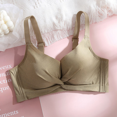 Naiste väike rinnakorv, terasest sõrmuseta rinnahoidja, kokkupandud hingav toru, lõtvumisvastane tüdrukute aluspesu vabaaja pehme mähisega rinnahoidja