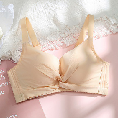 Naiste väike rinnakorv, terasest sõrmuseta rinnahoidja, kokkupandud hingav toru, lõtvumisvastane tüdrukute aluspesu vabaaja pehme mähisega rinnahoidja