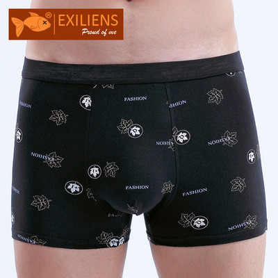 EXILIENS Maple Leaf Boxer Meeste Aluspesu Puuvill Cueca Bermuda Masculina Ropa Sisustus Hombre Meeste Bokserid Mees Calzoncillos Homme