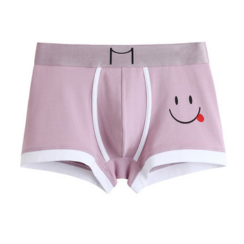 EXILIENS Smiley Cotton Boxer Men Underwear Cueca Bermuda Masculina Ropa Interior Hombre Мъжки боксерки Man Calzoncillos Homme M-3XL