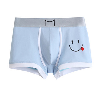 EXILIENS Smiley Cotton Boxer Men Underwear Cueca Bermuda Masculina Ropa Interior Hombre Мъжки боксерки Man Calzoncillos Homme M-3XL