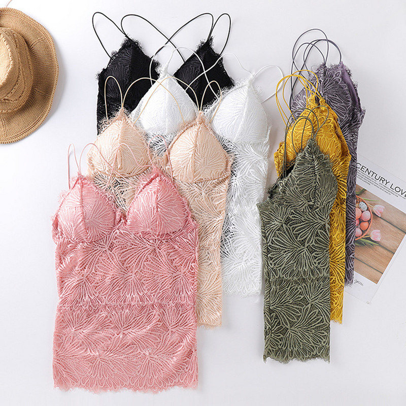 Bralette cu scobire pentru femei, frumusețe solidă, lenjerie de corp din dantelă din spate, vestă sexy pentru femei, sutien fără fir, fără sudură, lenjerie transparentă