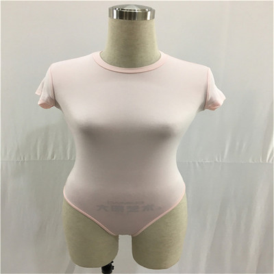 Adogirl ženski jednobojni uski bodi kratkih rukava Elegantan kratki ženski kombinezon s okruglim izrezom Romper Body Gornja odjeća Ženski kombinezoni