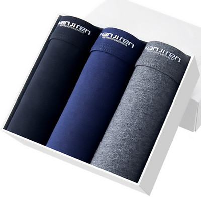 3tk Meeste Bokserid Puuvillane Aluspesu Seksikad Aluspüksid Meeste Lühikesed Homme Aluspüksid Meeste U kumer pesu Cuecas Hulgipartiid