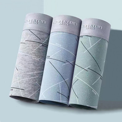 3tk Meeste Bokserid Puuvillane Aluspesu Seksikad Aluspüksid Meeste Lühikesed Homme Aluspüksid Meeste U kumer pesu Cuecas Hulgipartiid