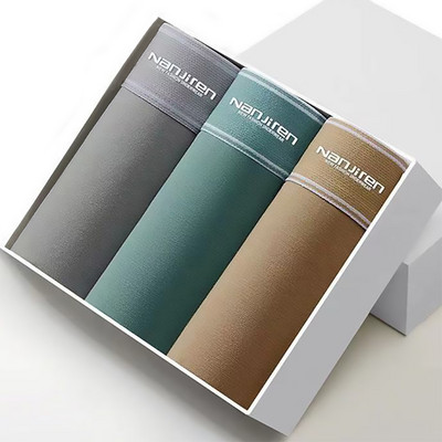 3tk Meeste Bokserid Puuvillane Aluspesu Seksikad Aluspüksid Meeste Lühikesed Homme Aluspüksid Meeste U kumer pesu Cuecas Hulgipartiid