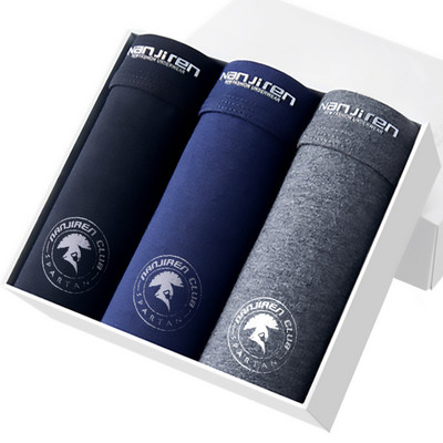 3tk Meeste Bokserid Puuvillane Aluspesu Seksikad Aluspüksid Meeste Lühikesed Homme Aluspüksid Meeste U kumer pesu Cuecas Hulgipartiid