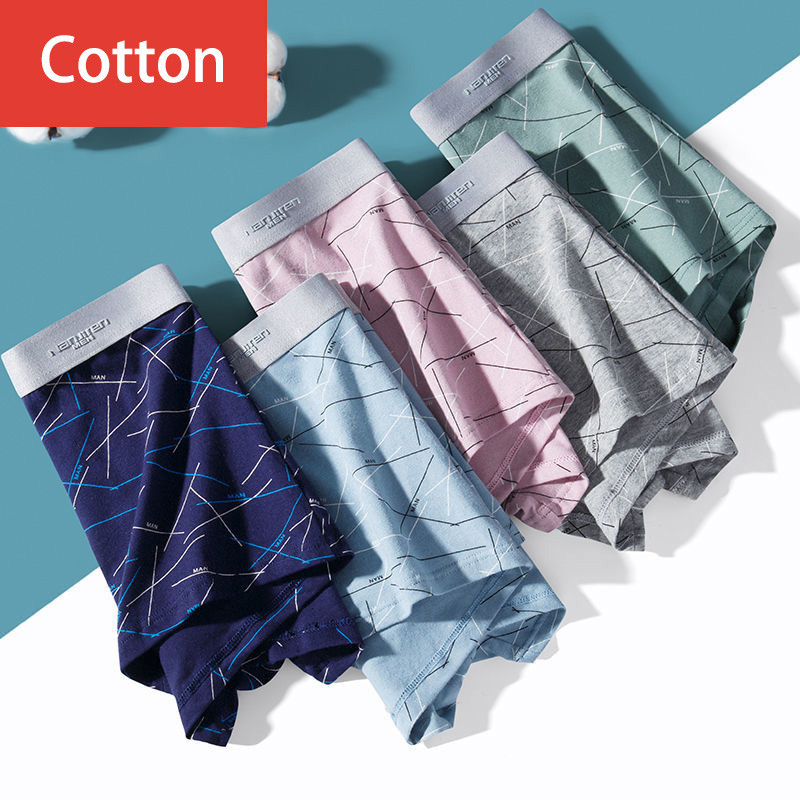 3tk Meeste Bokserid Puuvillane Aluspesu Seksikad Aluspüksid Meeste Lühikesed Homme Aluspüksid Meeste U kumer pesu Cuecas Hulgipartiid