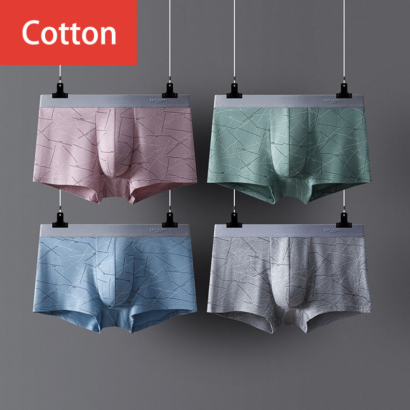 3tk Meeste Bokserid Puuvillane Aluspesu Seksikad Aluspüksid Meeste Lühikesed Homme Aluspüksid Meeste U kumer pesu Cuecas Hulgipartiid