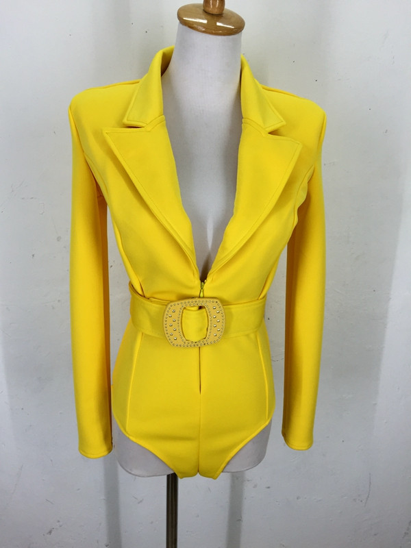 Body sexy cu mânecă lungă, cu decolteu în V, în 4 culori, pentru femei, pentru dans, jazz, rock, costum pentru scenă, pentru club de noapte, cântăreț DJ, performanță, costum de dans