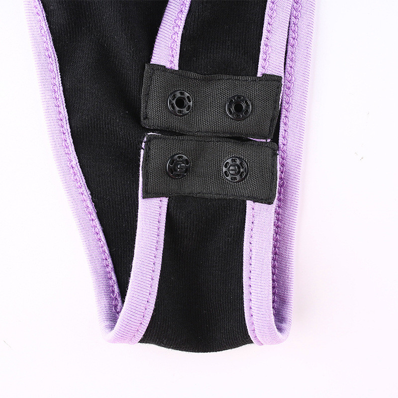 Body din bumbac cu croială înaltă de vară, promoție caldă, de bună calitate, cu broderie de fluture, body negru, pentru femei, 2020, noi salopete sexy