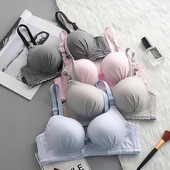Bralette în stil francez Sutiene cu ridicata pentru femei Sutien subțire fără fir Push Up Lenjerie confortabilă fără spate Bralette Lenjerie sexy