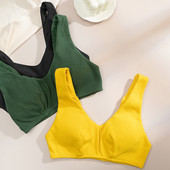 Ολόσωμο γυναικείο σουτιέν χωρίς ραφές, εξαιρετικά λεπτή επένδυση, φανελάκι Bralette, συμπαγές εσώρουχο για μικρό στήθος, γυναικεία εσώρουχα για κορίτσια