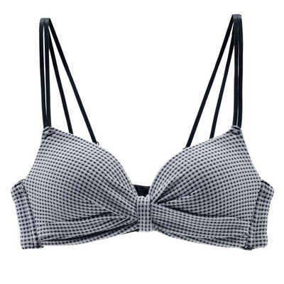 Γυναικεία εσώρουχα μικρού στήθους Sexy Gather Ασύρματο Push Up σουτιέν CuteLadies Brassiere καρό σουτιέν με πλάτη ροζ εσώρουχα για γυναίκες